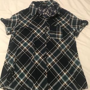 Plaid button up shirt